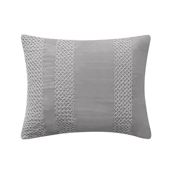 Washed Cotton Rectangle Pillow in Grey
