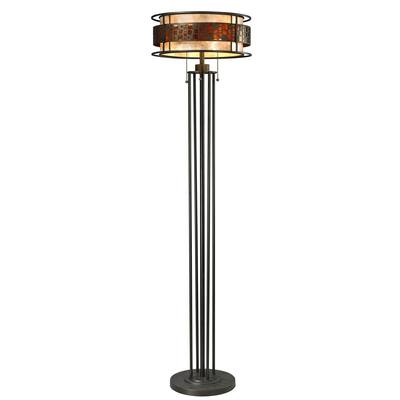 Avery Home Lighting Oak Park Java Bronze 3-light Floor Lamp