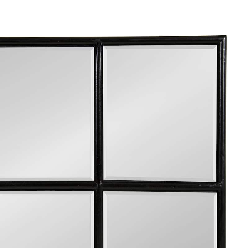 Kate and Laurel Denault Framed Windowpane Mirror - 24x36