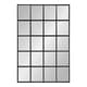 preview thumbnail 1 of 6, Kate and Laurel Denault Framed Windowpane Mirror - 24x36 Black