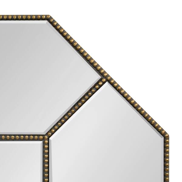 Shop Kate And Laurel Wentworth Decorative Beaded Gold Leaf Octagon