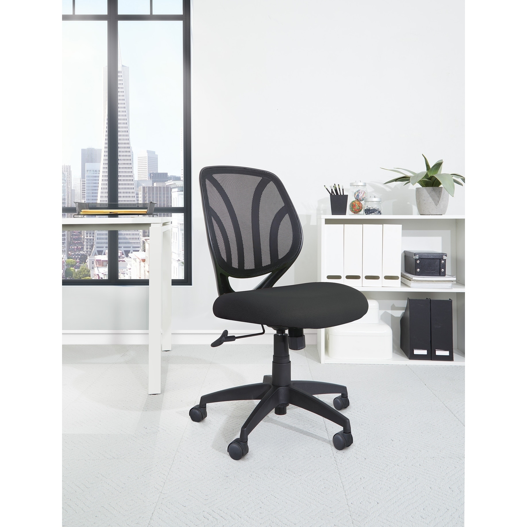 Screen Back Task Chair, Black