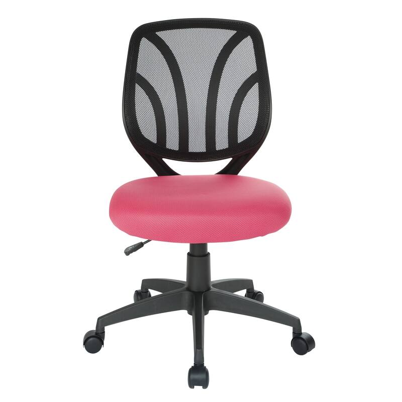 Work Smart Screen Back Armless Task Chair