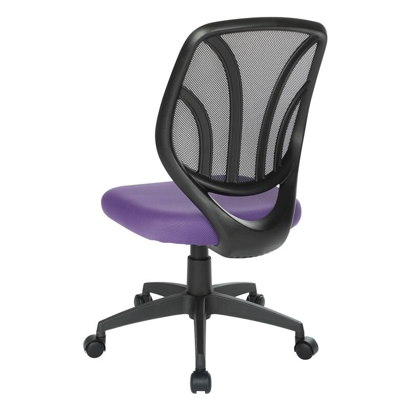 Work Smart Screen Back Armless Task Chair