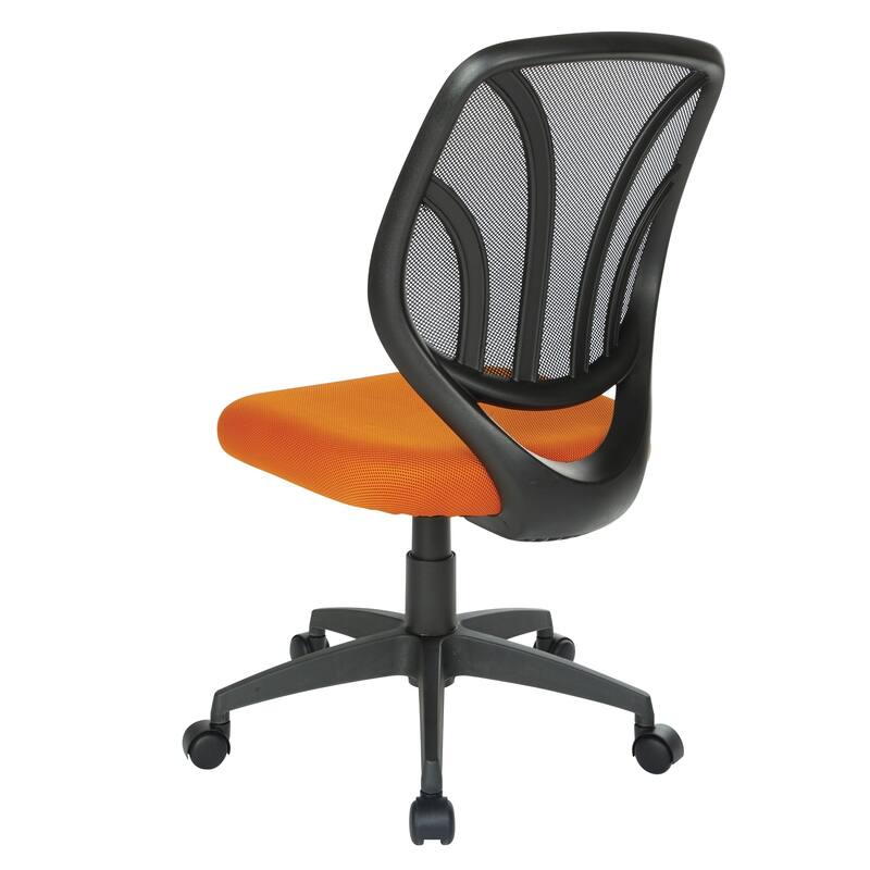 Work Smart Screen Back Armless Task Chair