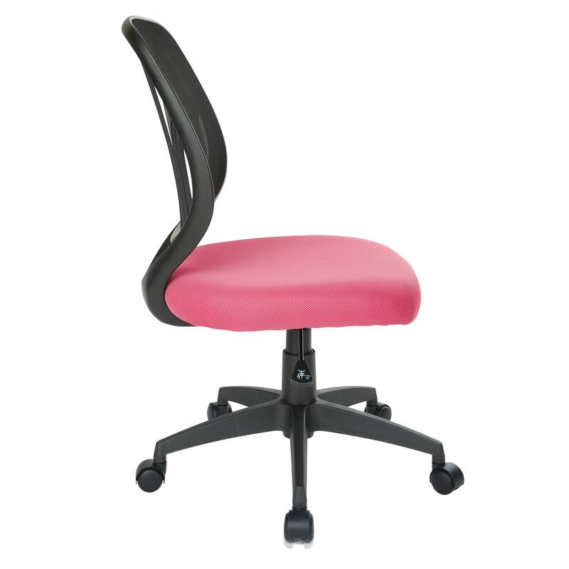 Work Smart Screen Back Armless Task Chair