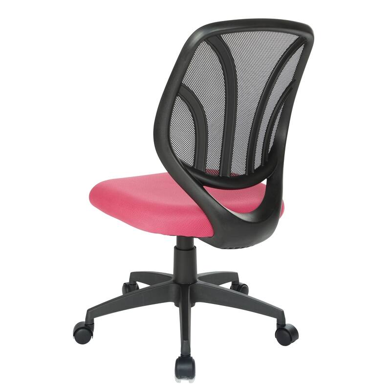 Work Smart Screen Back Armless Task Chair