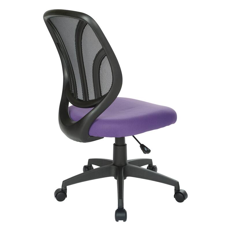 Work Smart Screen Back Armless Task Chair