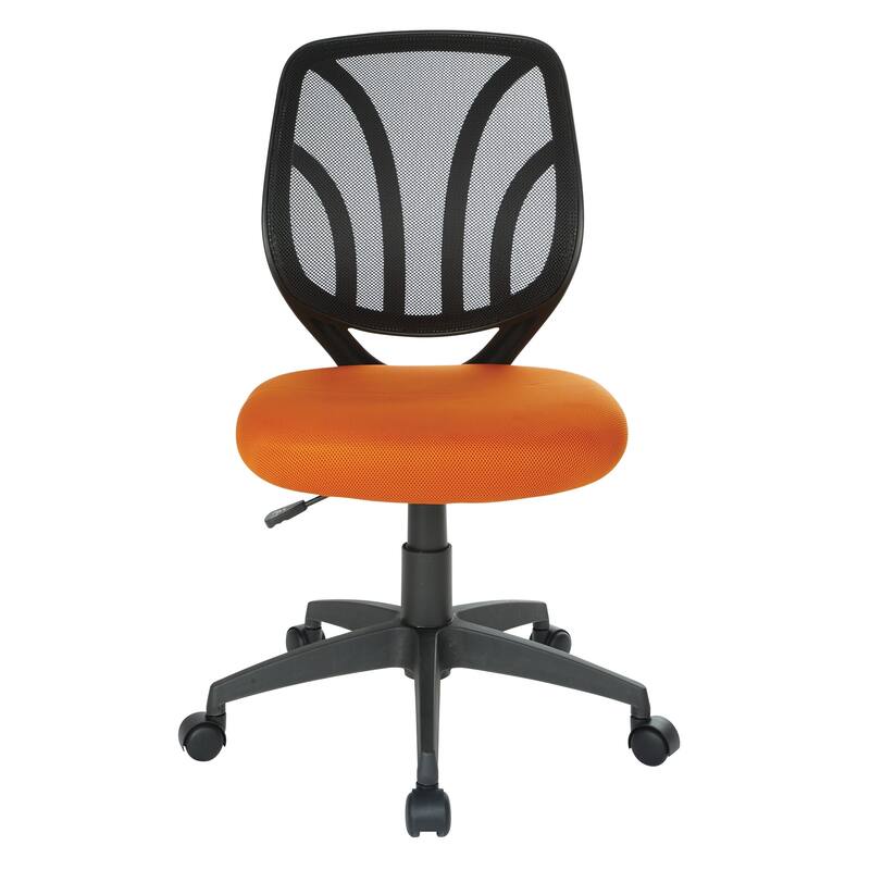 Work Smart Screen Back Armless Task Chair