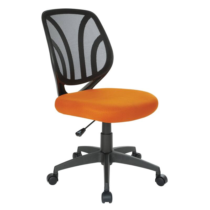 Work Smart Screen Back Armless Task Chair