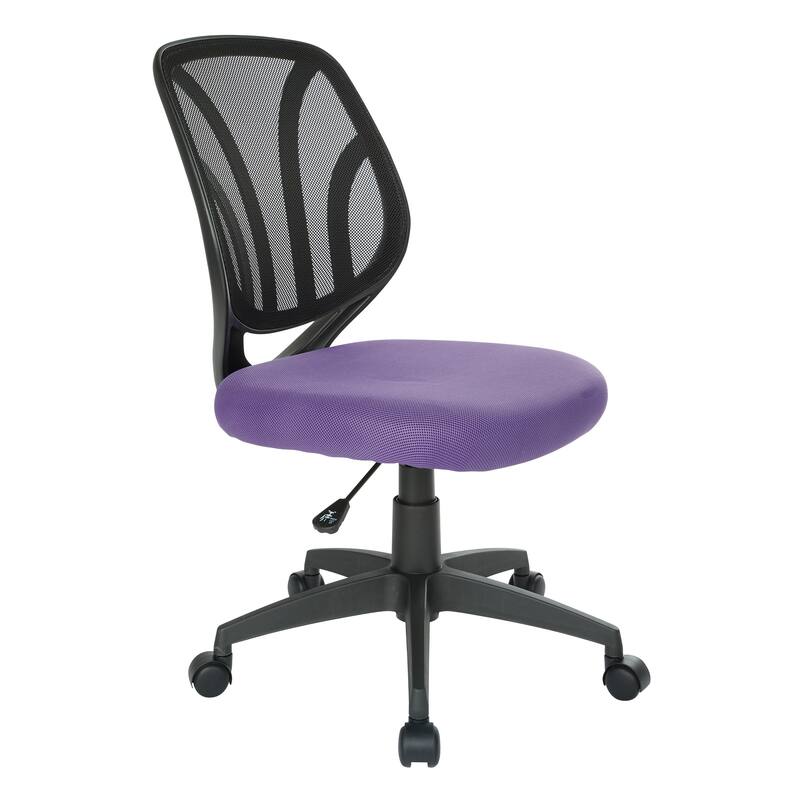 Work Smart Screen Back Armless Task Chair