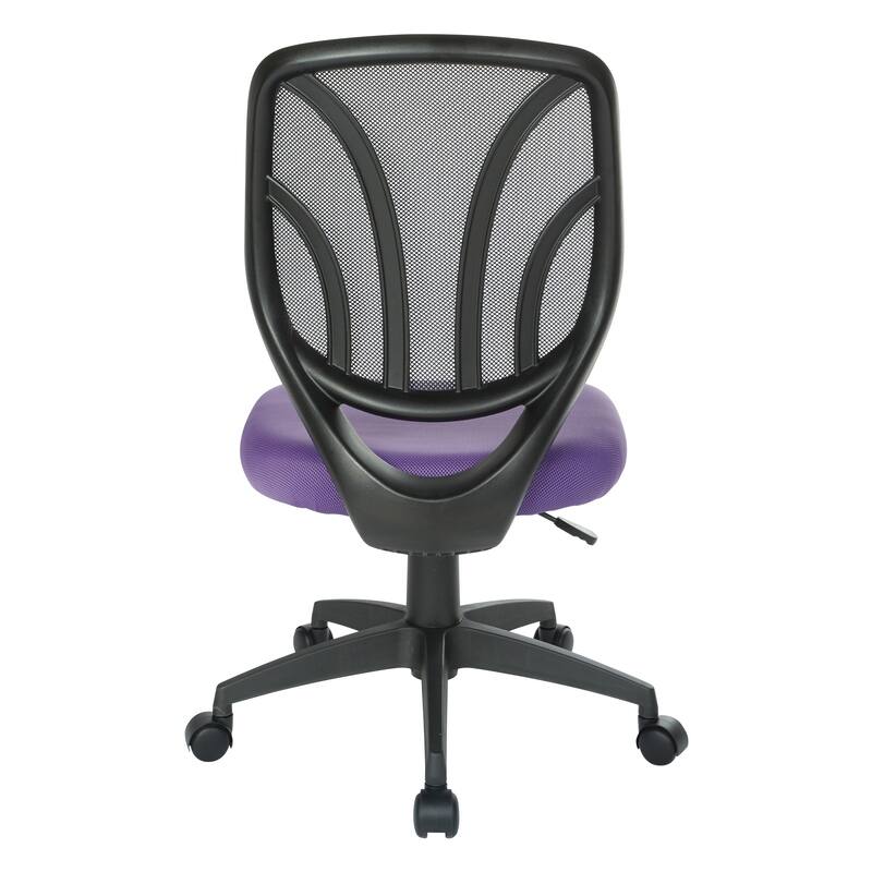 Work Smart Screen Back Armless Task Chair
