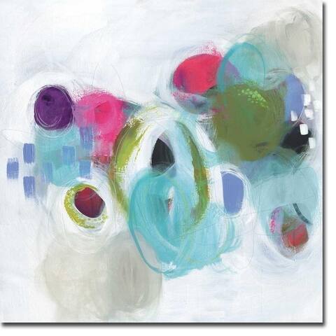 Show Me The World by Julie Hawkins Gallery Wrapped Canvas Giclee Art (30 in x 30 in, Ready to Hang)