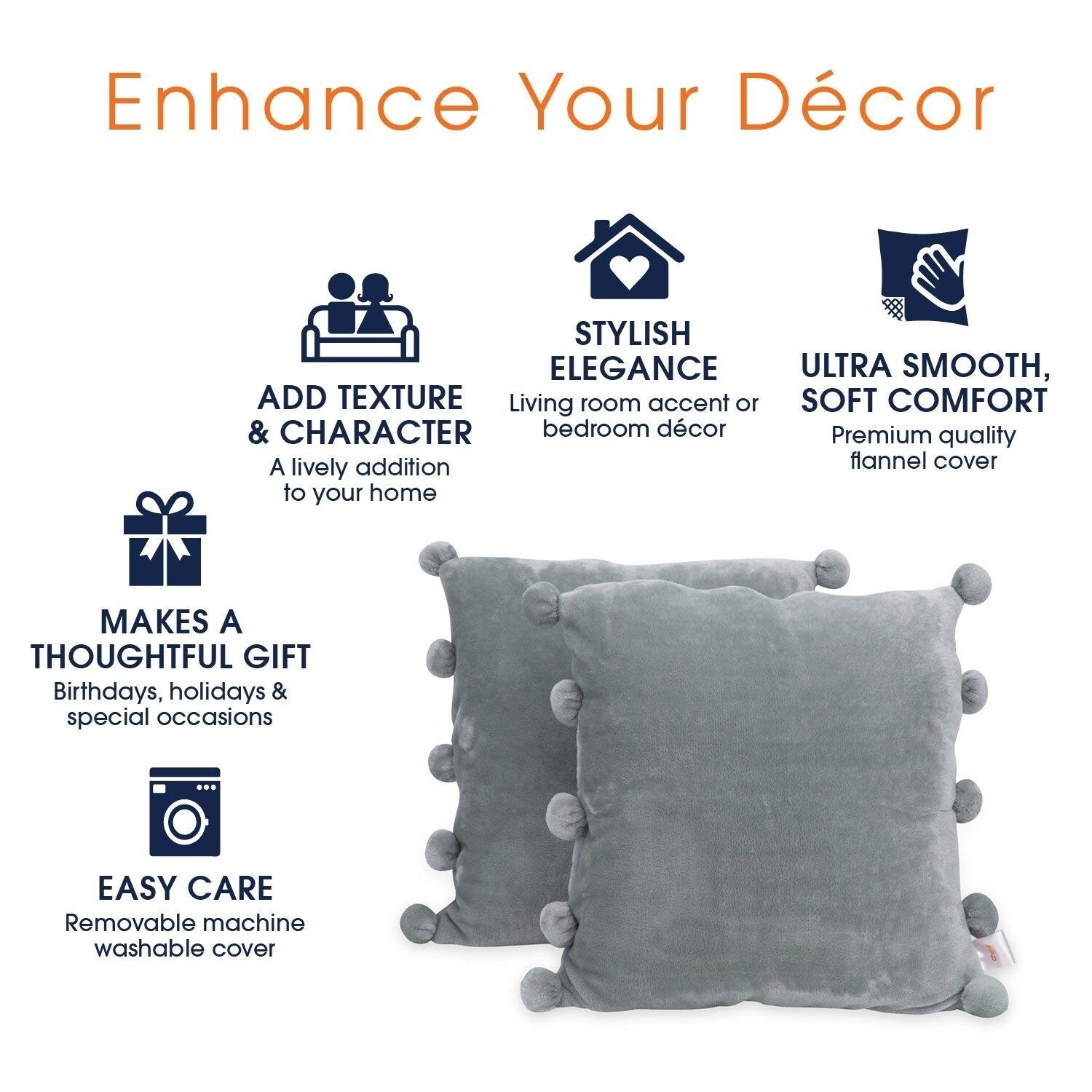 Shop Cheer Collection 2 Pack 18 X 18 Ultra Soft Flannel