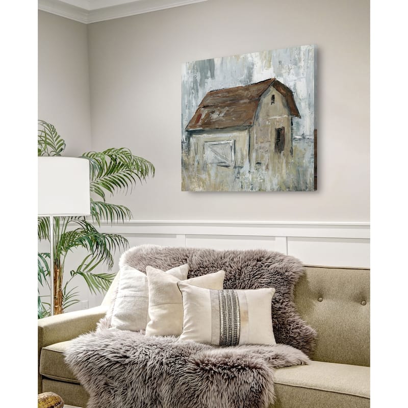 Barn At Dusk -Gallery Wrapped Canvas