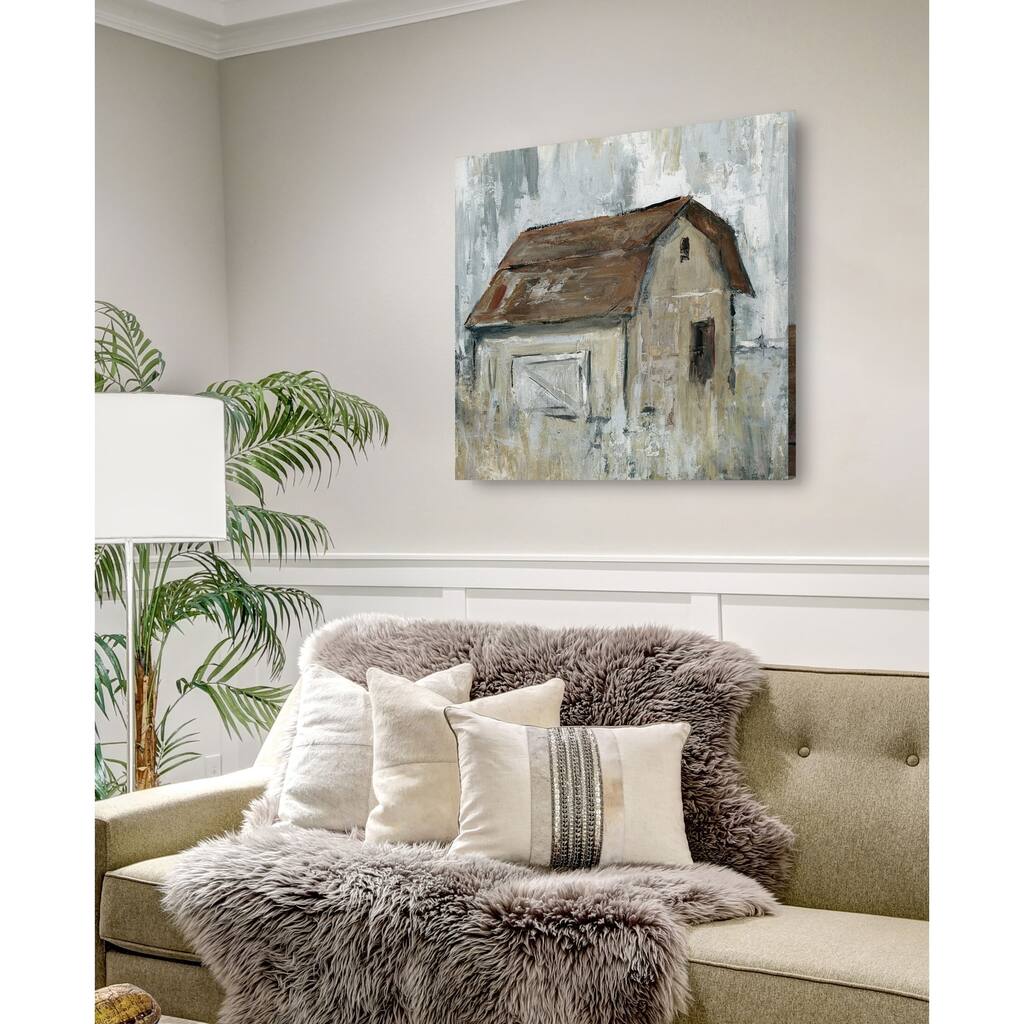 Barn At Dusk -Gallery Wrapped Canvas