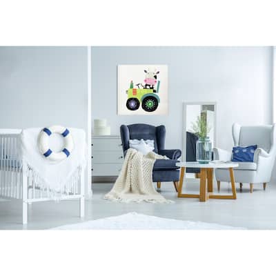 Cute Farm Cow -Gallery Wrapped Canvas