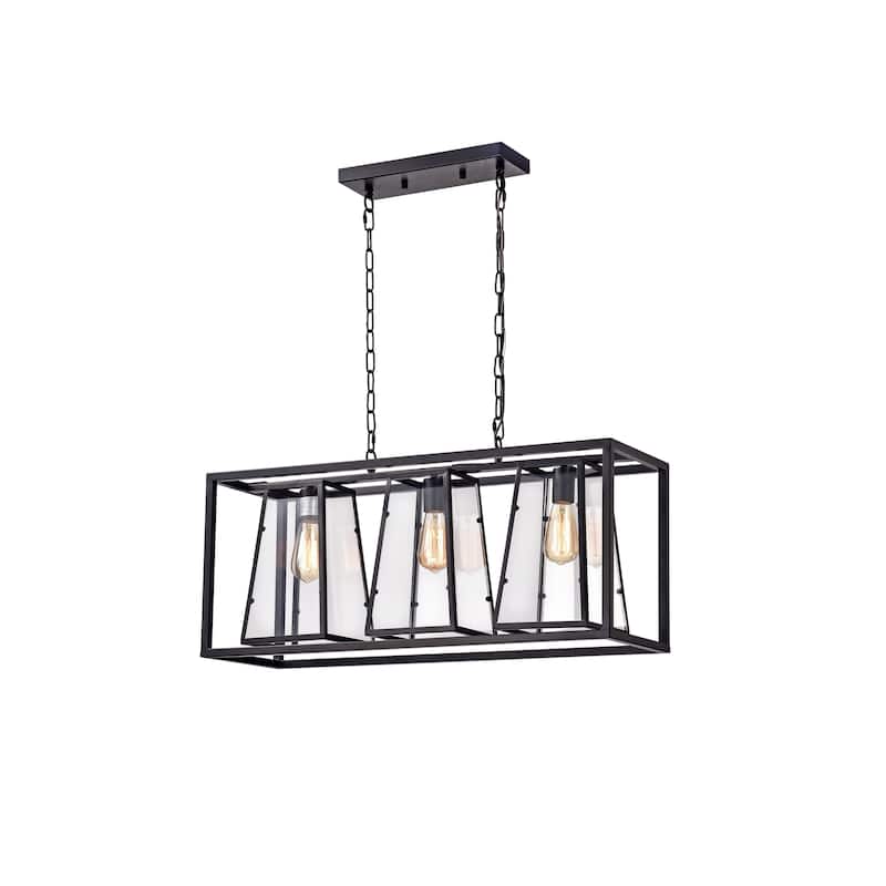 Trista 32-inch 3-Light Linear Chandelier