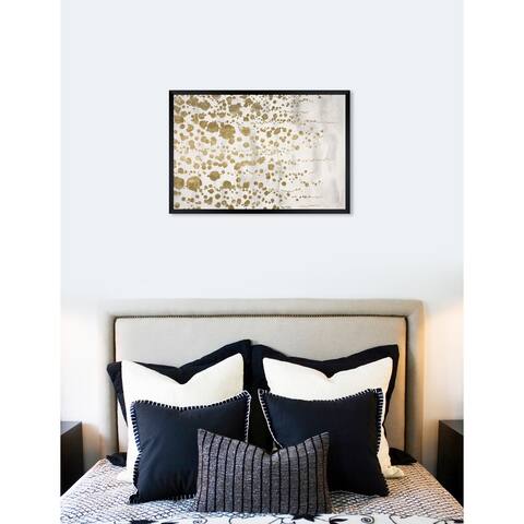 Oliver Gal 'Gradual Gold' Abstract Framed Wall Art Print