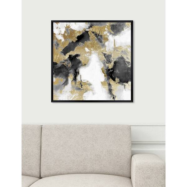 large black and white abstract wall art