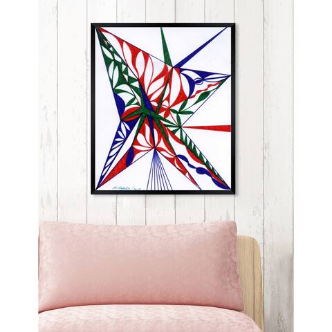 Oliver Gal 'Arrowhead' Abstract Framed Wall Art Print