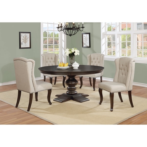 Shop Best Quality Furniture Round Cappuccino 5-Piece ...