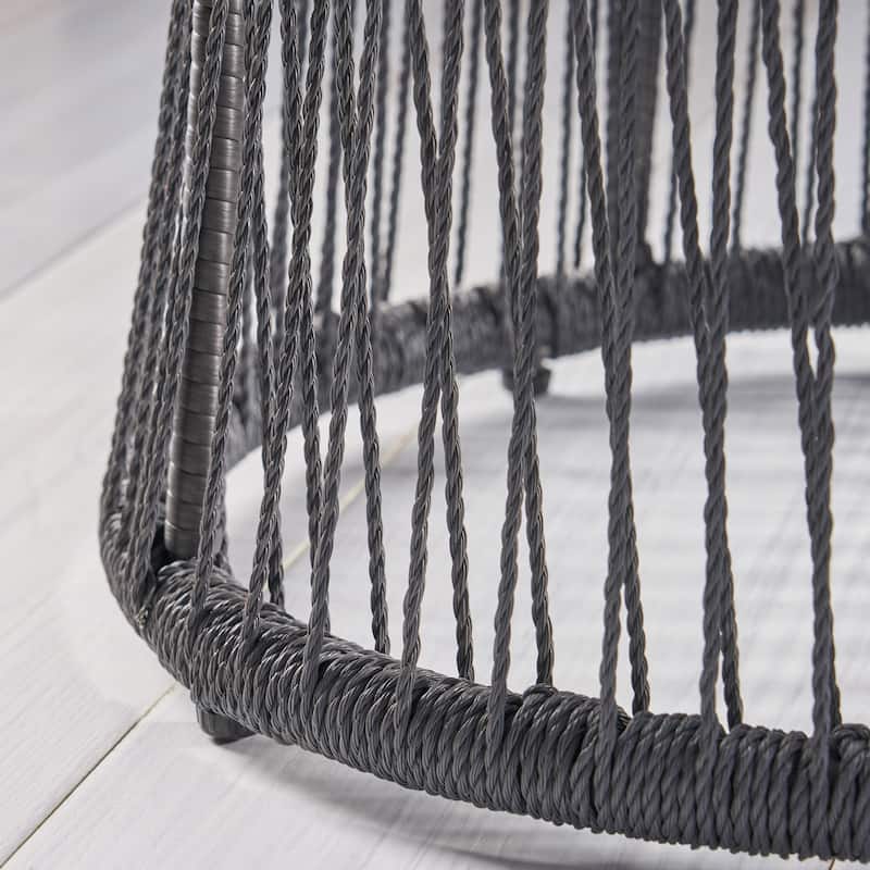 Tolovana Indoor Steel and Rope Side Table by Christopher Knight Home
