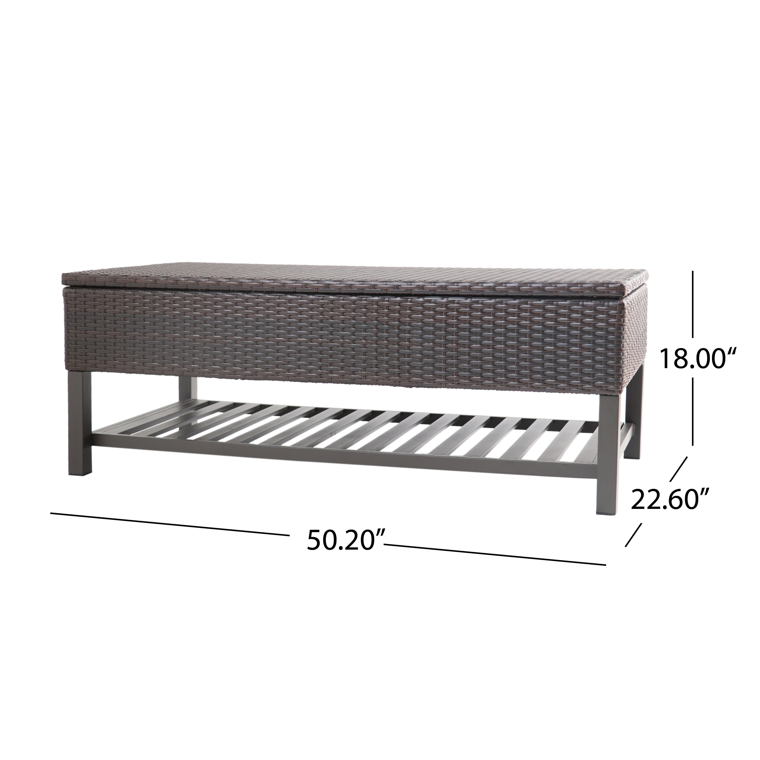 Garden discount bench wicker