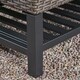 preview thumbnail 10 of 10, Regent Outdoor Wicker Storage Bench with Rack by Christopher Knight Home