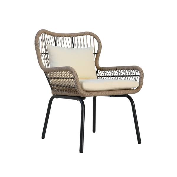Shop Southport Outdoor Rope Club Chairs With Water Resistant Cushions Set Of 2 By Christopher Knight Home Overstock 24152005
