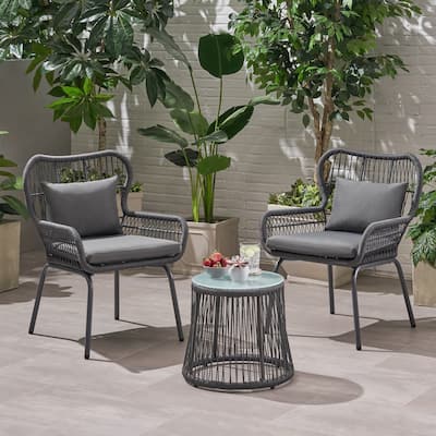 Southport 3-piece Outdoor Conversation Set by Christopher Knight Home