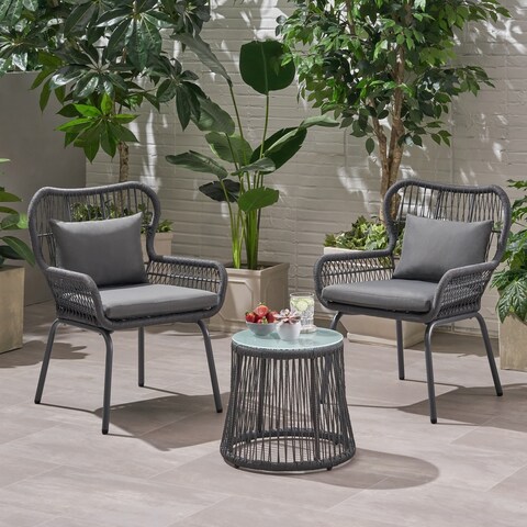Southport 3-piece Outdoor Conversation Set by Christopher Knight Home