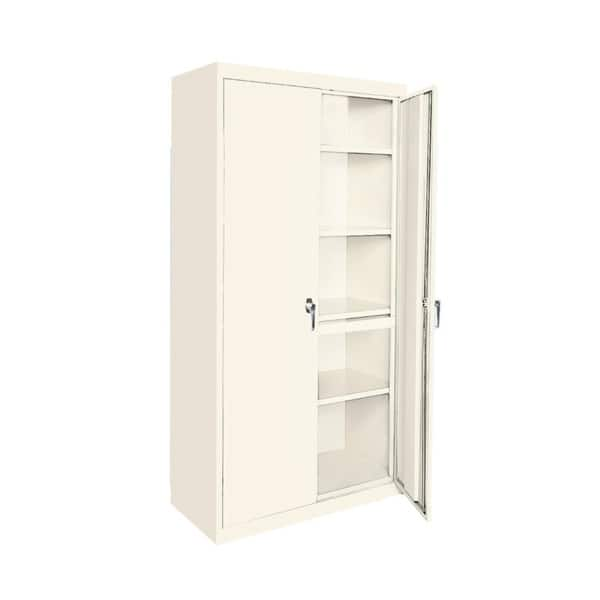 Shop Steel Cabinets Usa All Adjustable Storage Cabinet 36 X 24 X 72 Putty Free Shipping Today Overstock 24157902