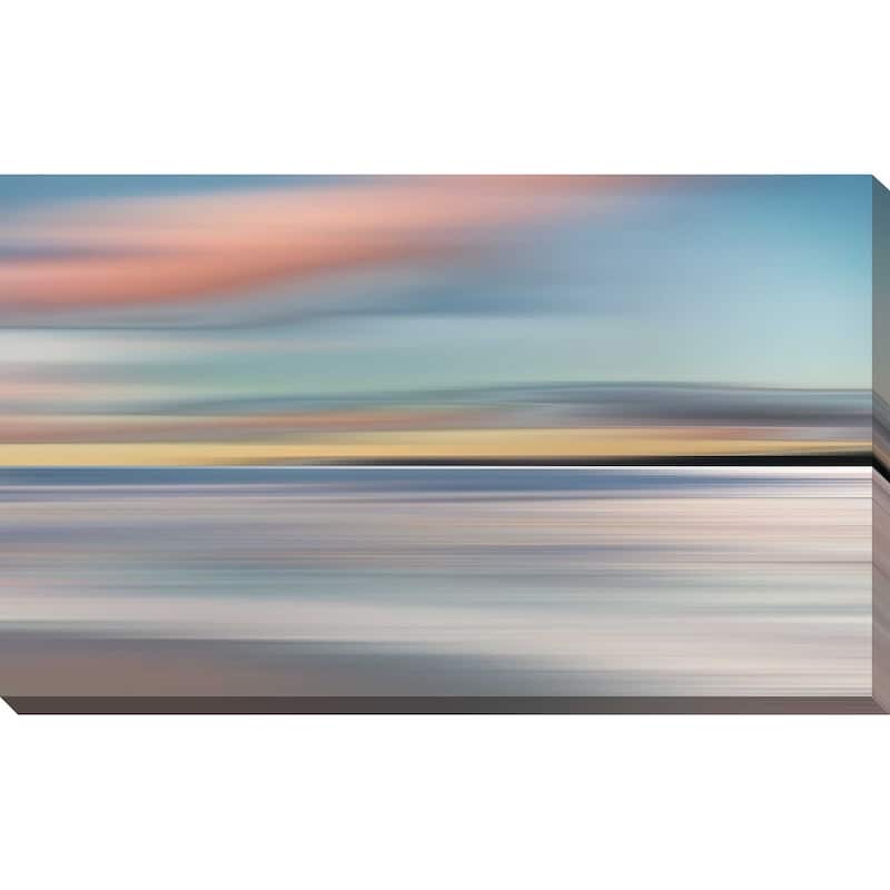 "Honey Twilight" by Mike Calascibetta Print on Canvas - Blue