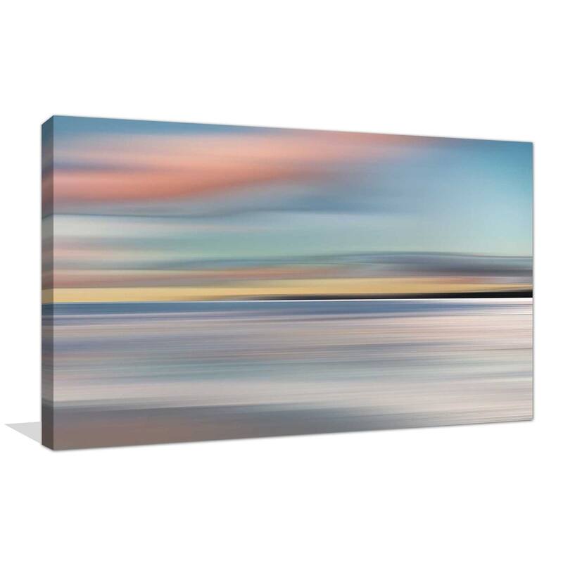 "Honey Twilight" by Mike Calascibetta Print on Canvas - Blue