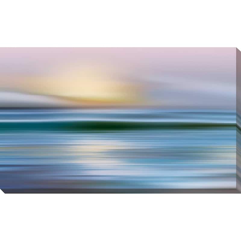"Early Morning Zuma Beach" by Mike Calascibetta Print on Canvas - Blue