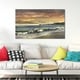 preview thumbnail 3 of 1, "Warm Sunset" by Mike Calascibetta Print on Canvas - Blue