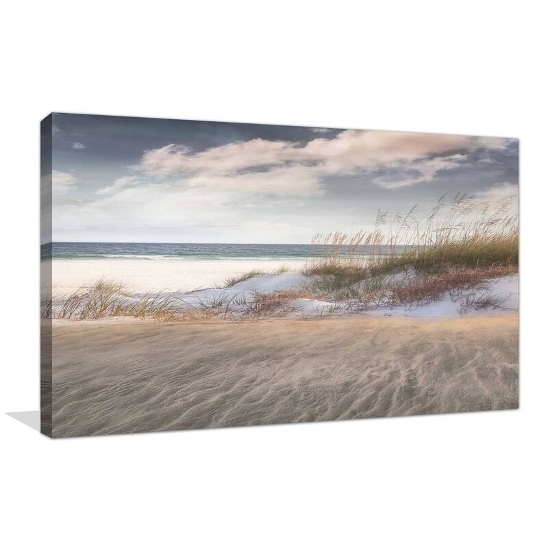 "Amongst The Sea Grass" by Mike Calascibetta Print on Canvas - Blue