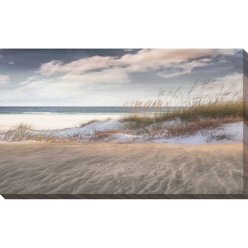 "Amongst The Sea Grass" by Mike Calascibetta Print on Canvas - Blue