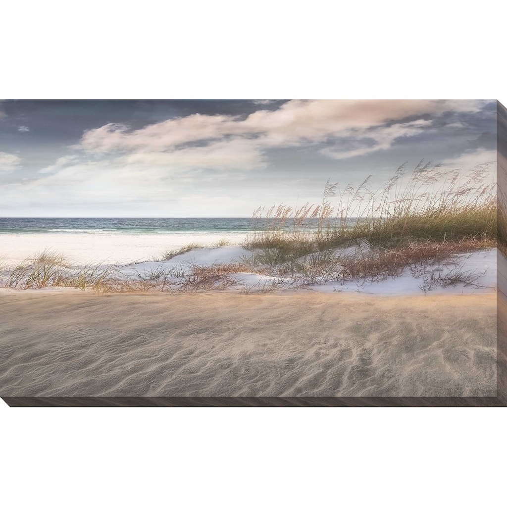 "Amongst The Sea Grass" by Mike Calascibetta Print on Canvas - Blue