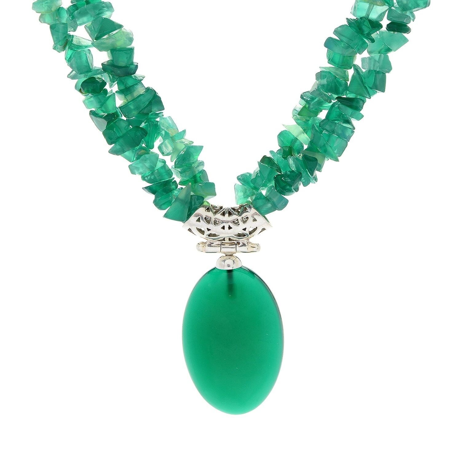 green agate jewelry