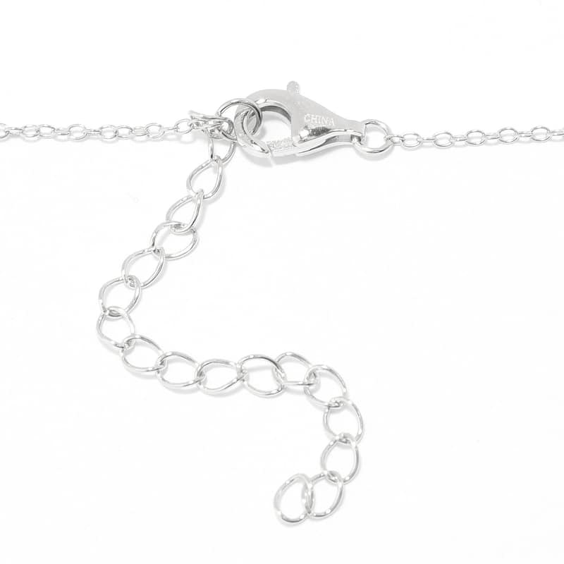 Sterling Silver 20 x 15mm Oval Carnelian Enhancer Pendant w/ 18" Chain