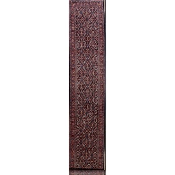 Gracewood Hollow Vynny Handmade Geometric Persian Runner Rug - 19'10" x 3'4" runner