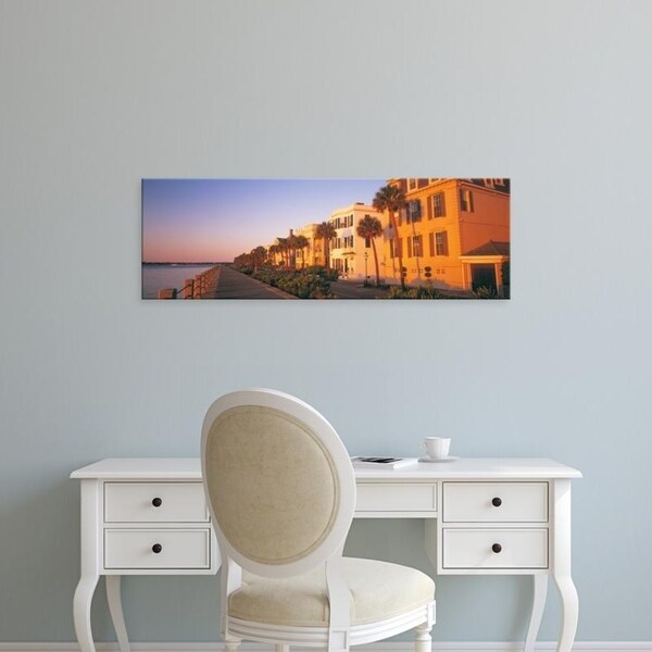 Easy Art Prints Panoramic Images's 'Antebellum Architecture Battery Charleston SC' Premium Canvas Art