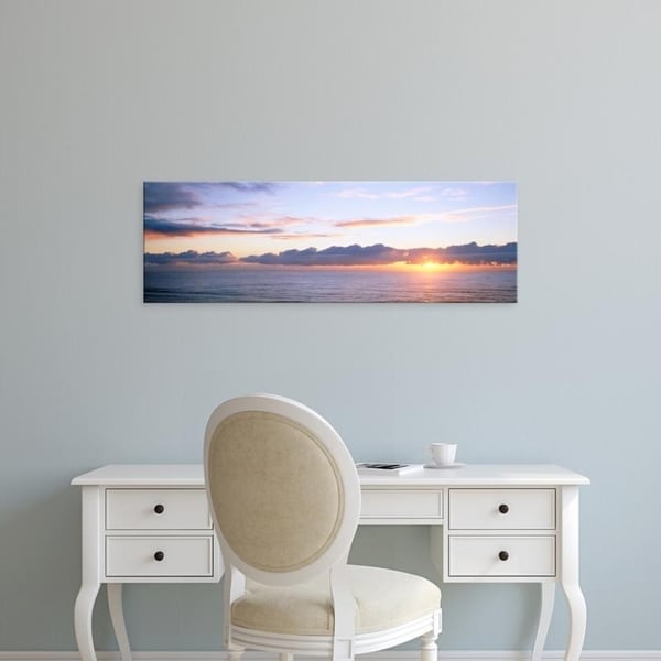 Easy Art Prints Panoramic Images's 'USA, Oregon, Pacific Ocean, sunset' Premium Canvas Art