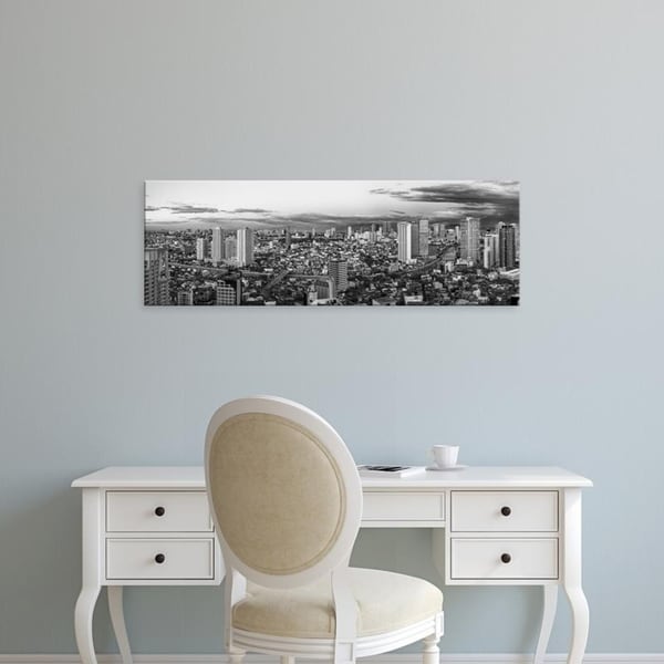 Easy Art Prints Panoramic Images's 'Elevated view of skylines in a city, Makati, Metro Manila, Manila, Philippines' Canvas Art