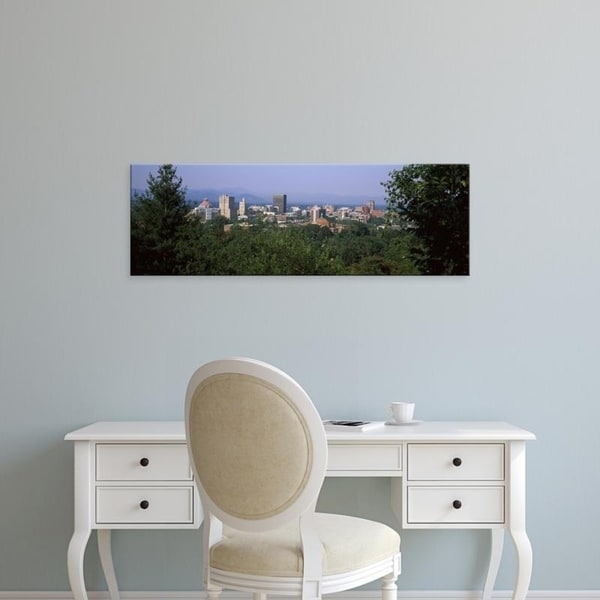 Easy Art Prints Panoramic Images's 'Blue Ridge Mountains, Asheville, Buncombe, North Carolina' Canvas Art