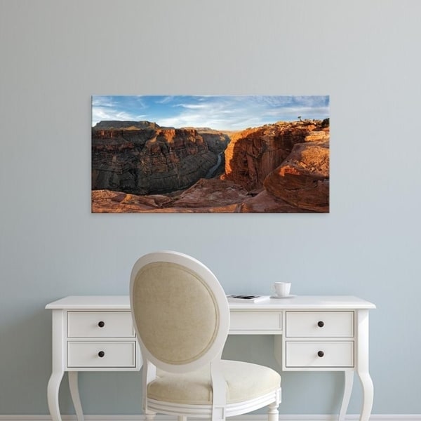 Easy Art Prints Panoramic Images's 'River, Toroweap Point, Grand Canyon, Grand Canyon National Park, Arizona' Canvas Art