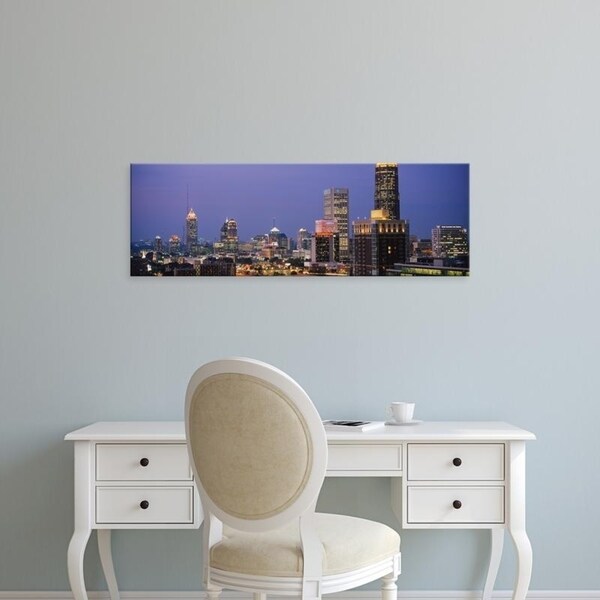 Easy Art Prints Panoramic Images's 'Buildings in a city, Atlanta, Georgia, USA' Premium Canvas Art