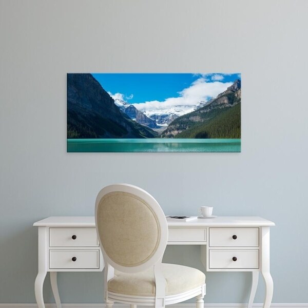 Easy Art Prints Panoramic Images's 'Canadian Rockies, Lake Louise, Banff National Park, Alberta, Canada' Canvas Art